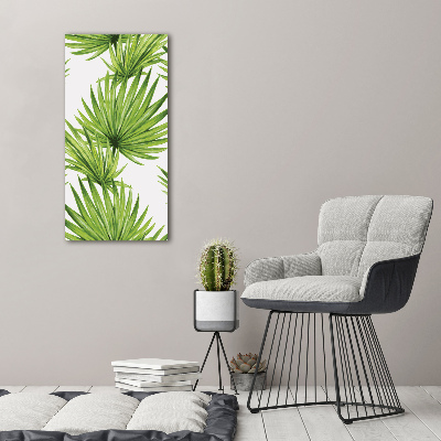 Tableau sur verre Feuilles tropicales