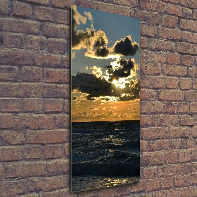 Tableau photo sur verre Coucher de soleil sur la mer