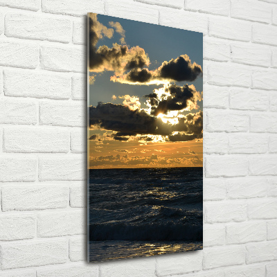 Tableau photo sur verre Coucher de soleil sur la mer