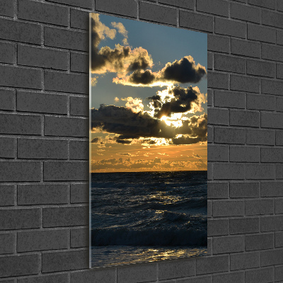 Tableau photo sur verre Coucher de soleil sur la mer