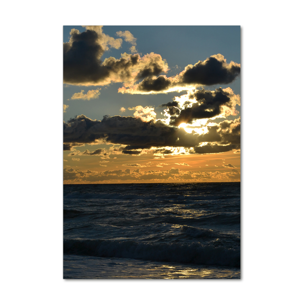 Tableau photo sur verre Coucher de soleil sur la mer