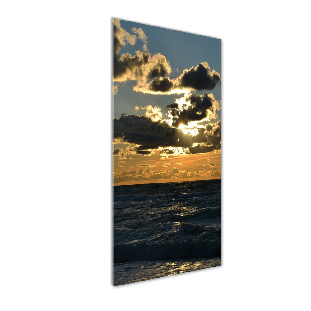 Tableau photo sur verre Coucher de soleil sur la mer