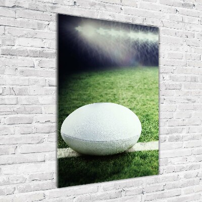 Tableau photo sur verre Ballon de rugby