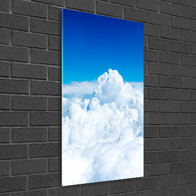 Tableau en verre Vol au-dessus des nuages