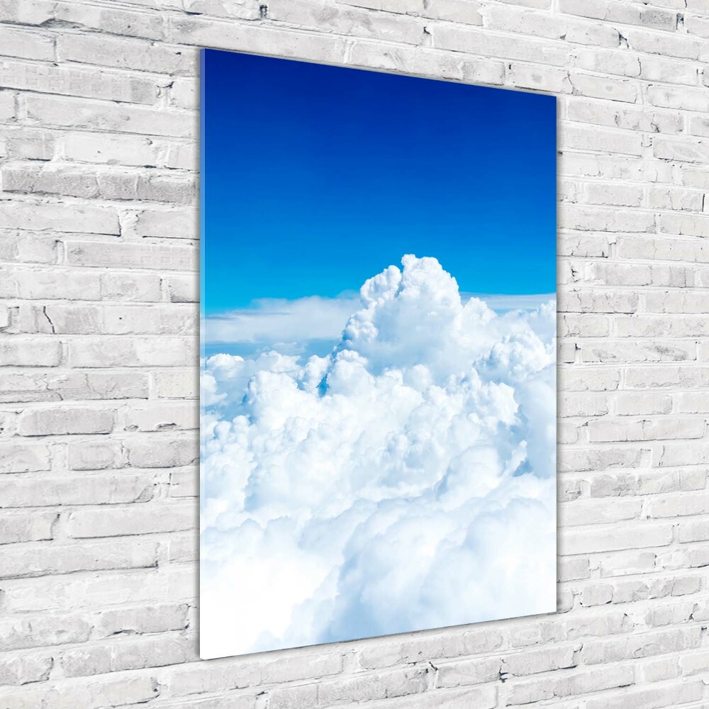 Tableau en verre Vol au-dessus des nuages