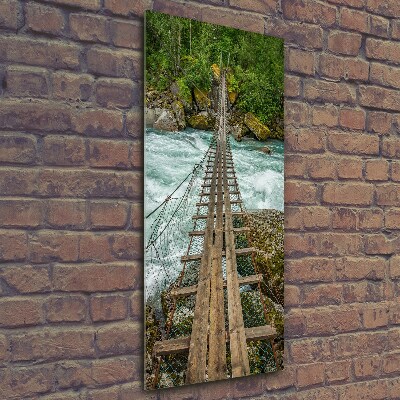 Tableau sur verre Pont suspendu