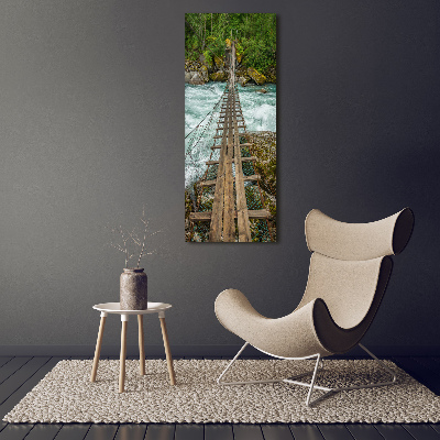 Tableau sur verre Pont suspendu