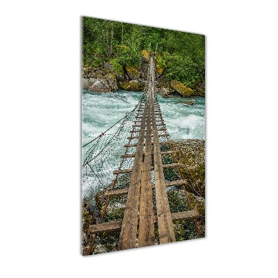 Tableau sur verre Pont suspendu