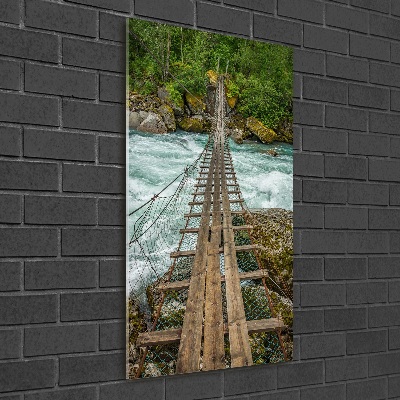 Tableau sur verre Pont suspendu