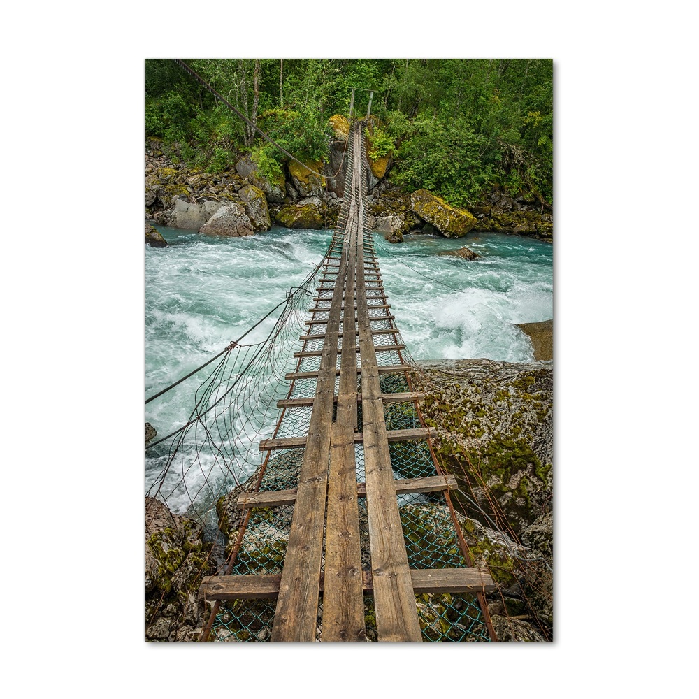 Tableau sur verre Pont suspendu