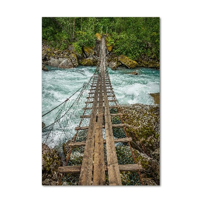 Tableau sur verre Pont suspendu