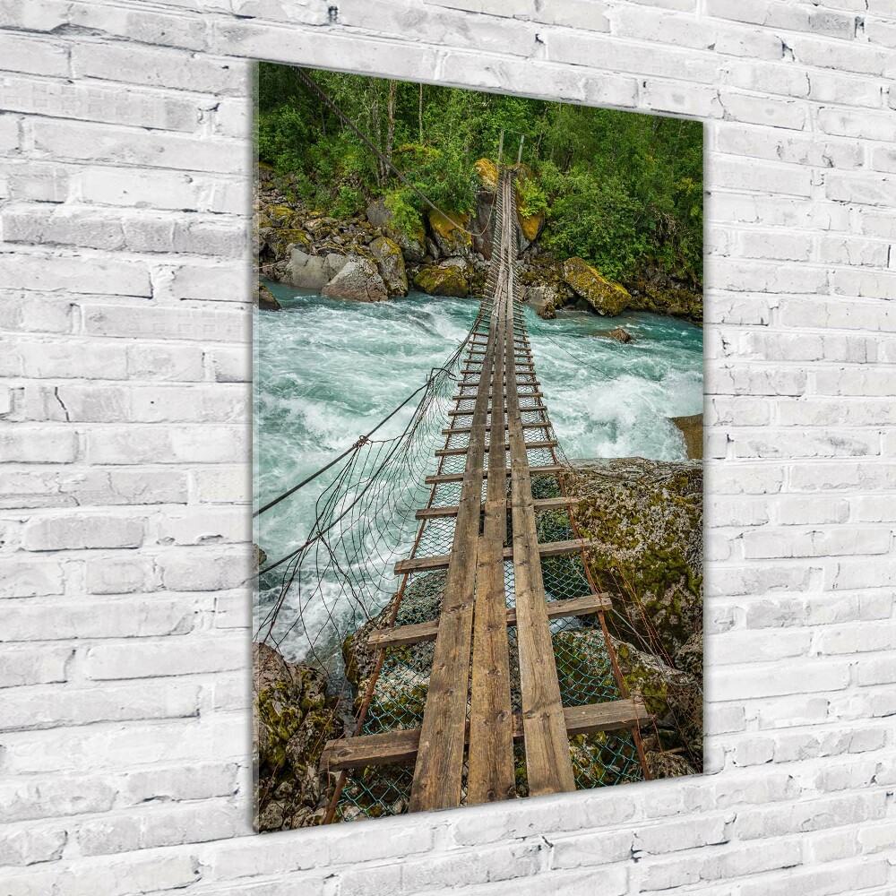 Tableau sur verre Pont suspendu