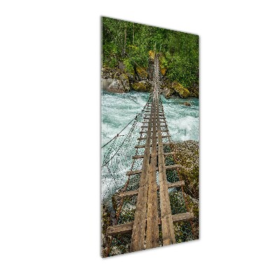 Tableau sur verre Pont suspendu