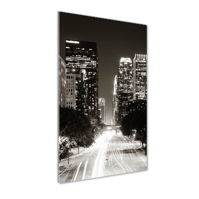 Tableau sur verre Los Angeles la nuit