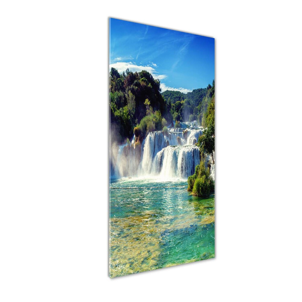 Tableau verre imprimé Chute d'eau de Krka