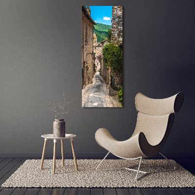 Tableau sur verre Une rue charmante