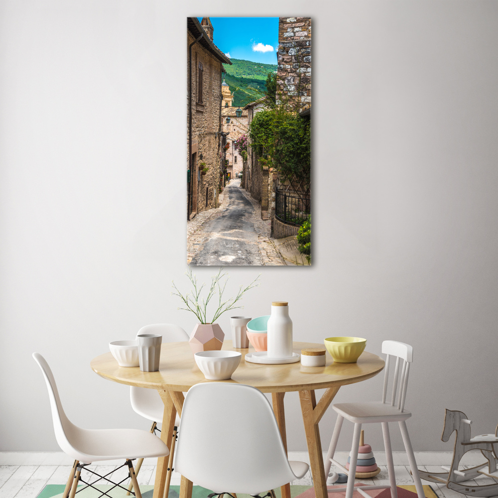 Tableau sur verre Une rue charmante