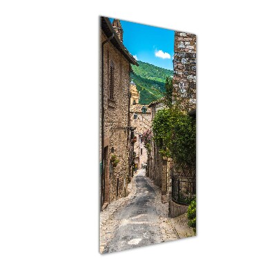 Tableau sur verre Une rue charmante