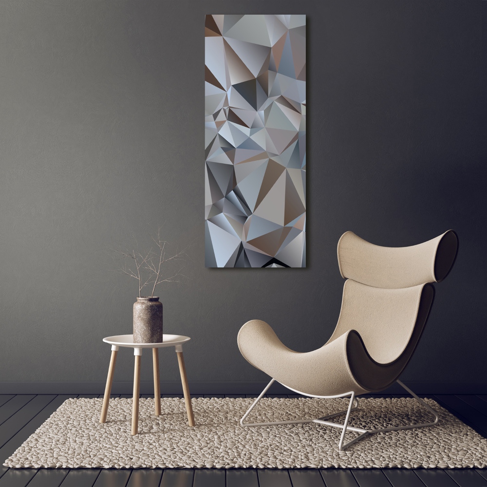 Tableau sur verre Triangles abstraits