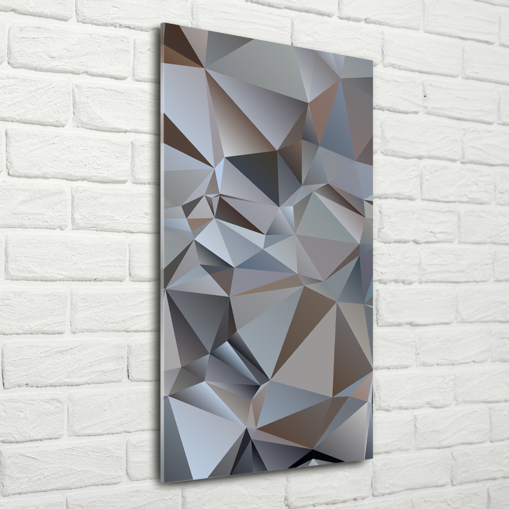 Tableau sur verre Triangles abstraits