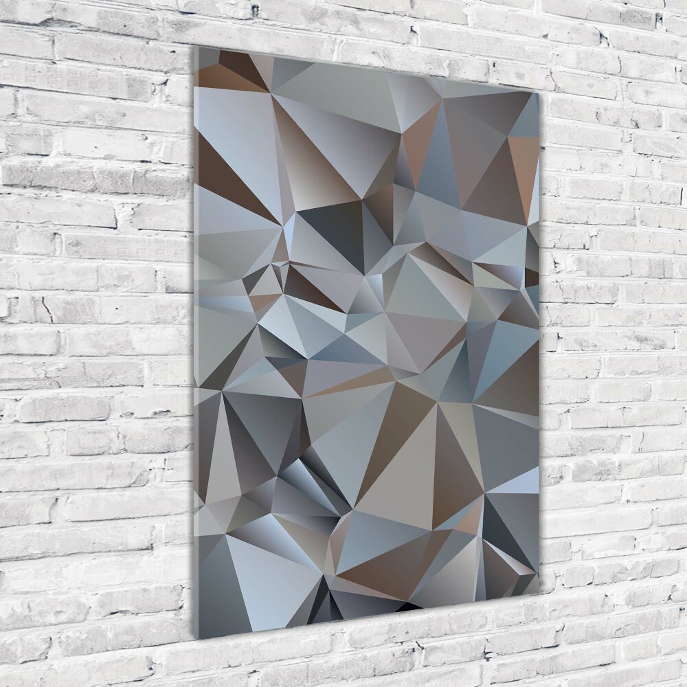 Tableau sur verre Triangles abstraits