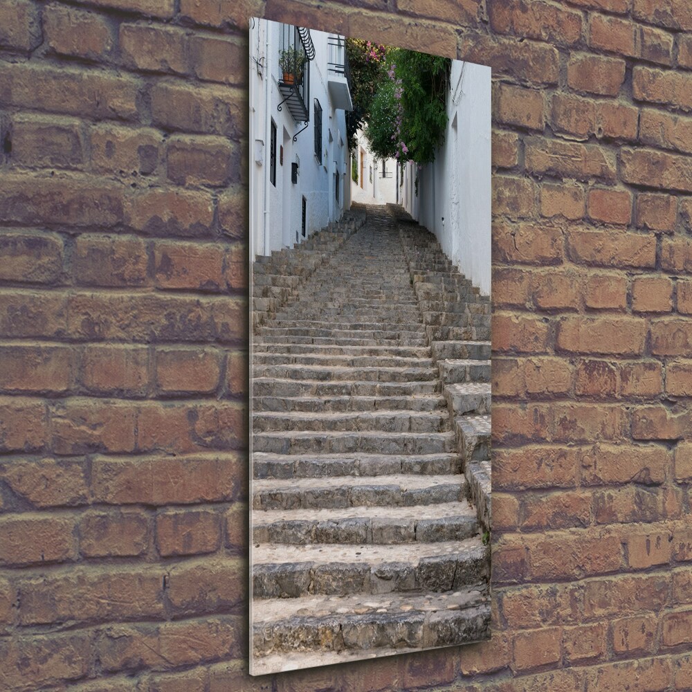 Tableau en verre Escalier en pierre