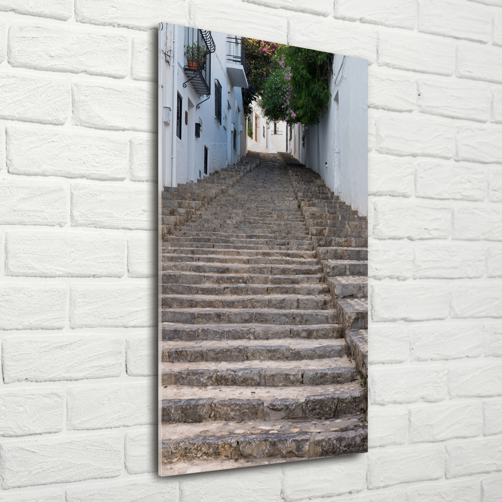 Tableau en verre Escalier en pierre