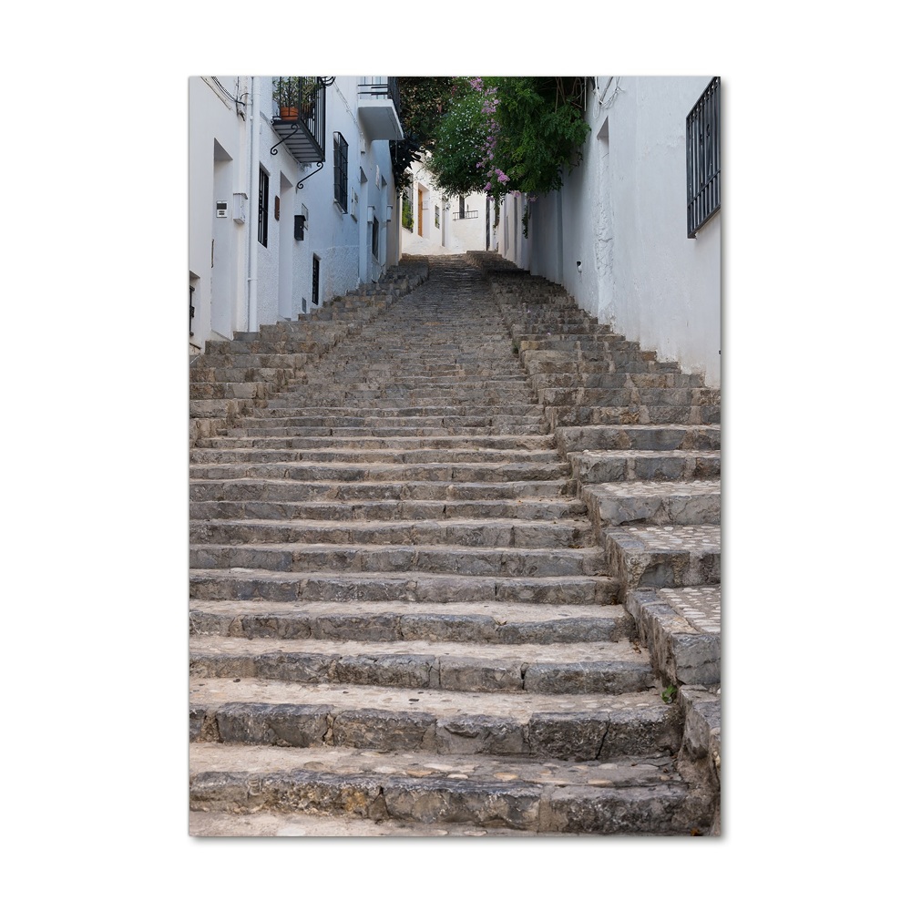 Tableau en verre Escalier en pierre