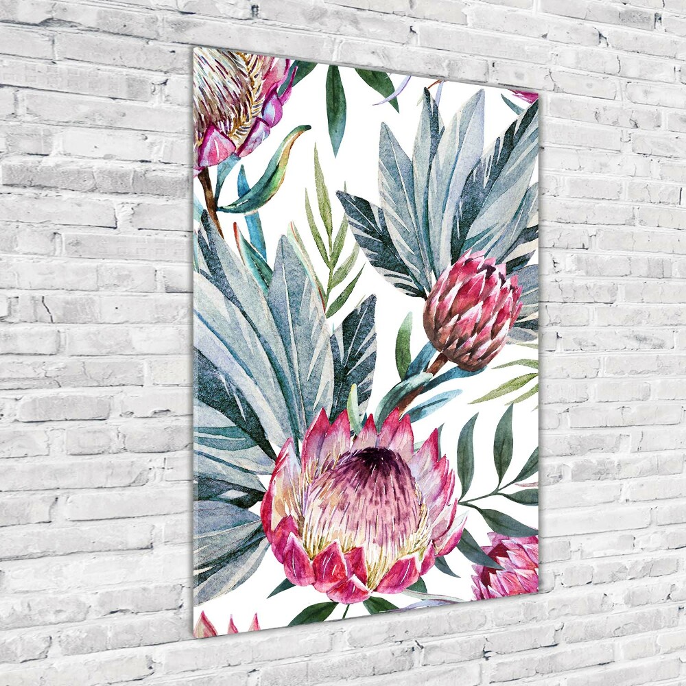 Tableau imprimé sur verre Protea