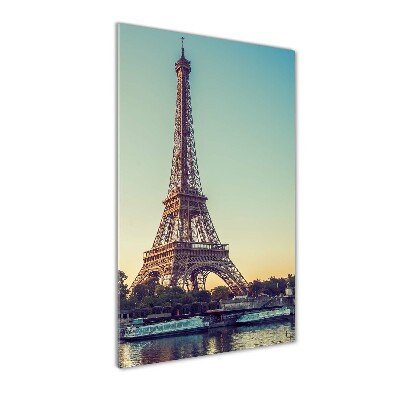 Tableau sur verre Tour Eiffel symbole de la France