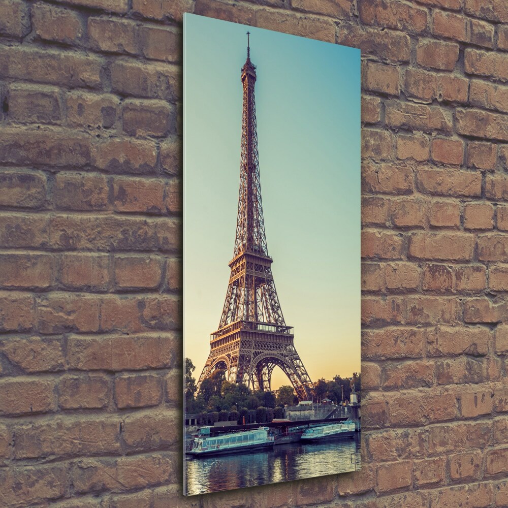 Tableau sur verre Tour Eiffel symbole de la France