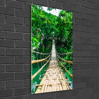 Tableau sur verre Pont de la jungle