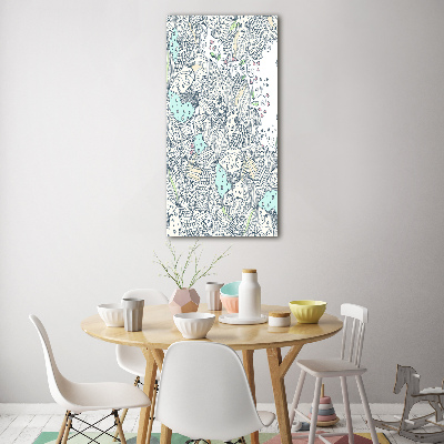 Tableau imprimé sur verre Design floral