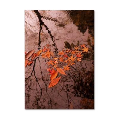 Tableau imprimé sur verre Feuilles d'automne