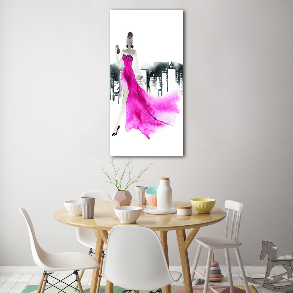 Tableau en verre Illustration de la mode