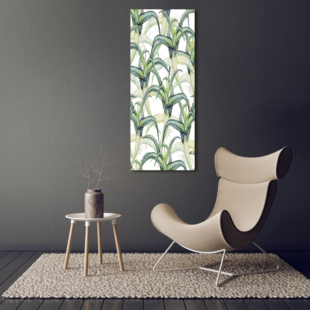 Tableau sur verre Aloe vera