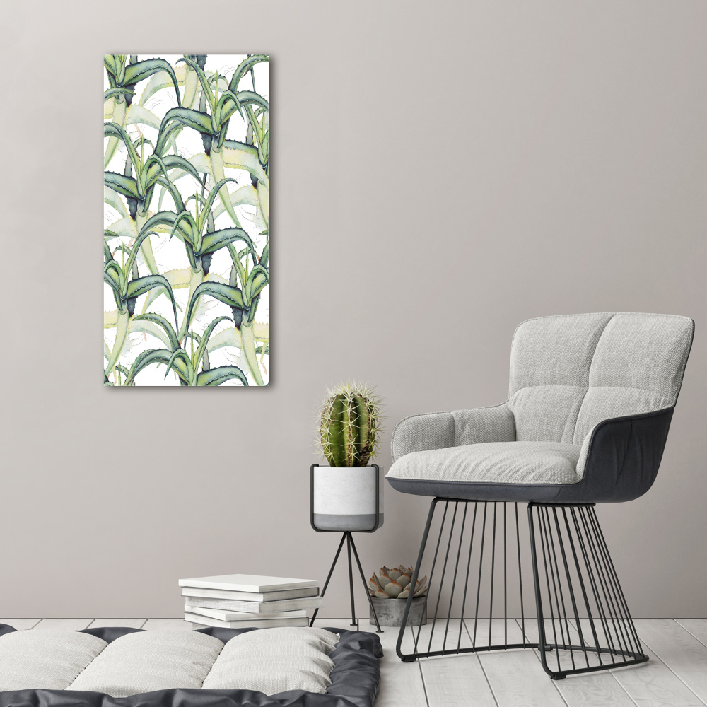 Tableau sur verre Aloe vera