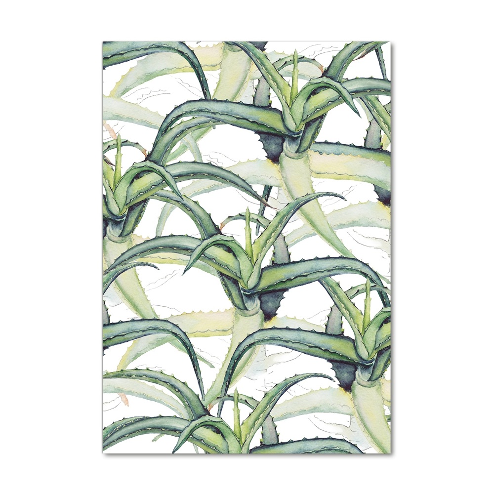 Tableau sur verre Aloe vera