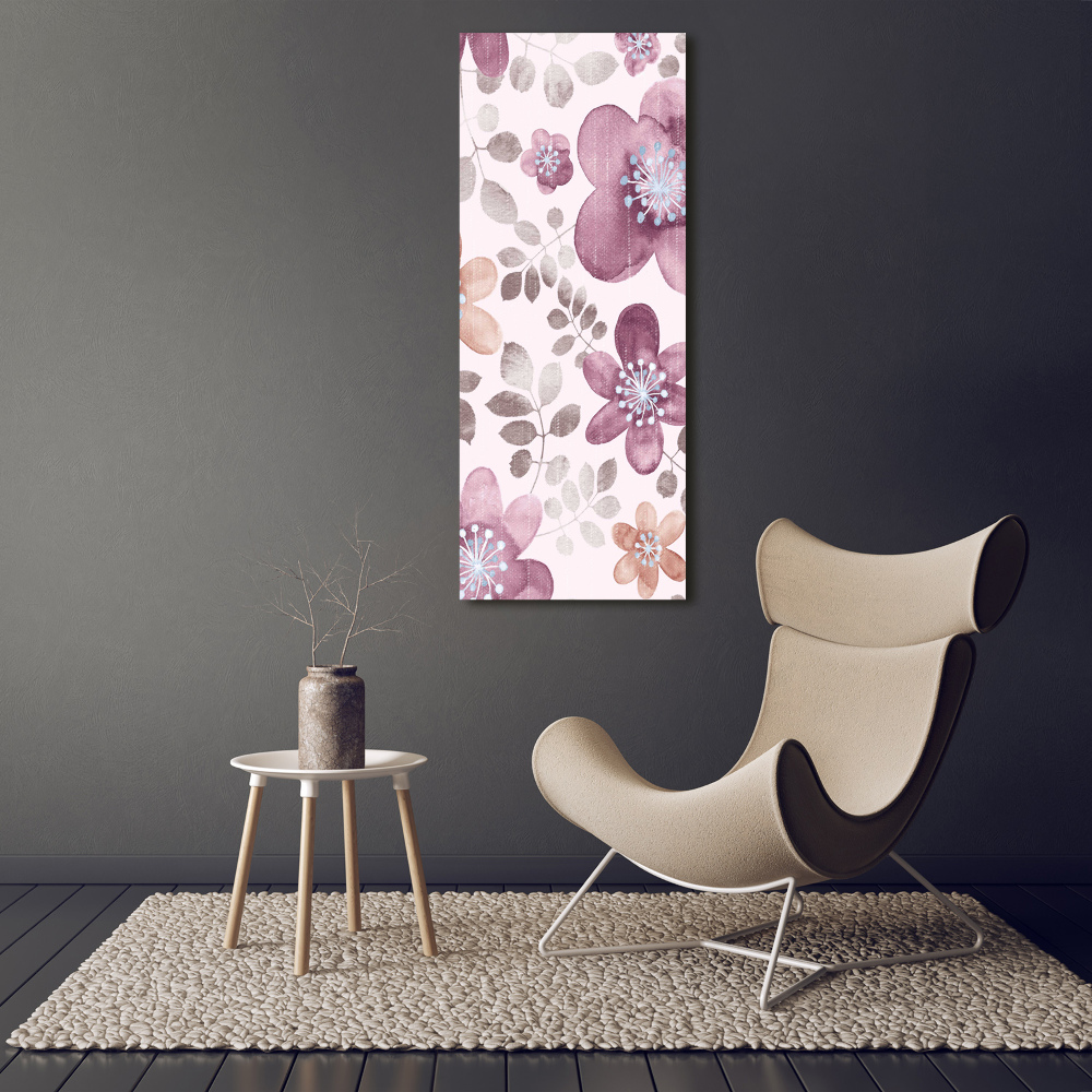 Tableau photo sur verre Motifs floraux