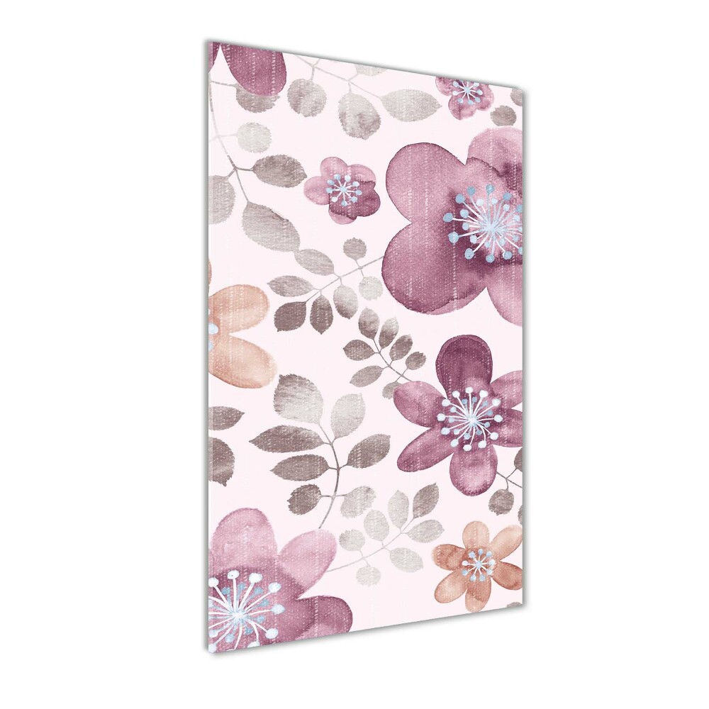 Tableau photo sur verre Motifs floraux