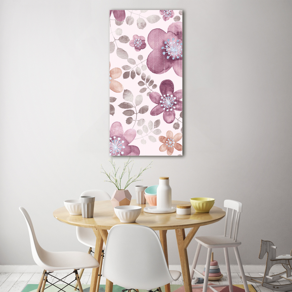 Tableau photo sur verre Motifs floraux