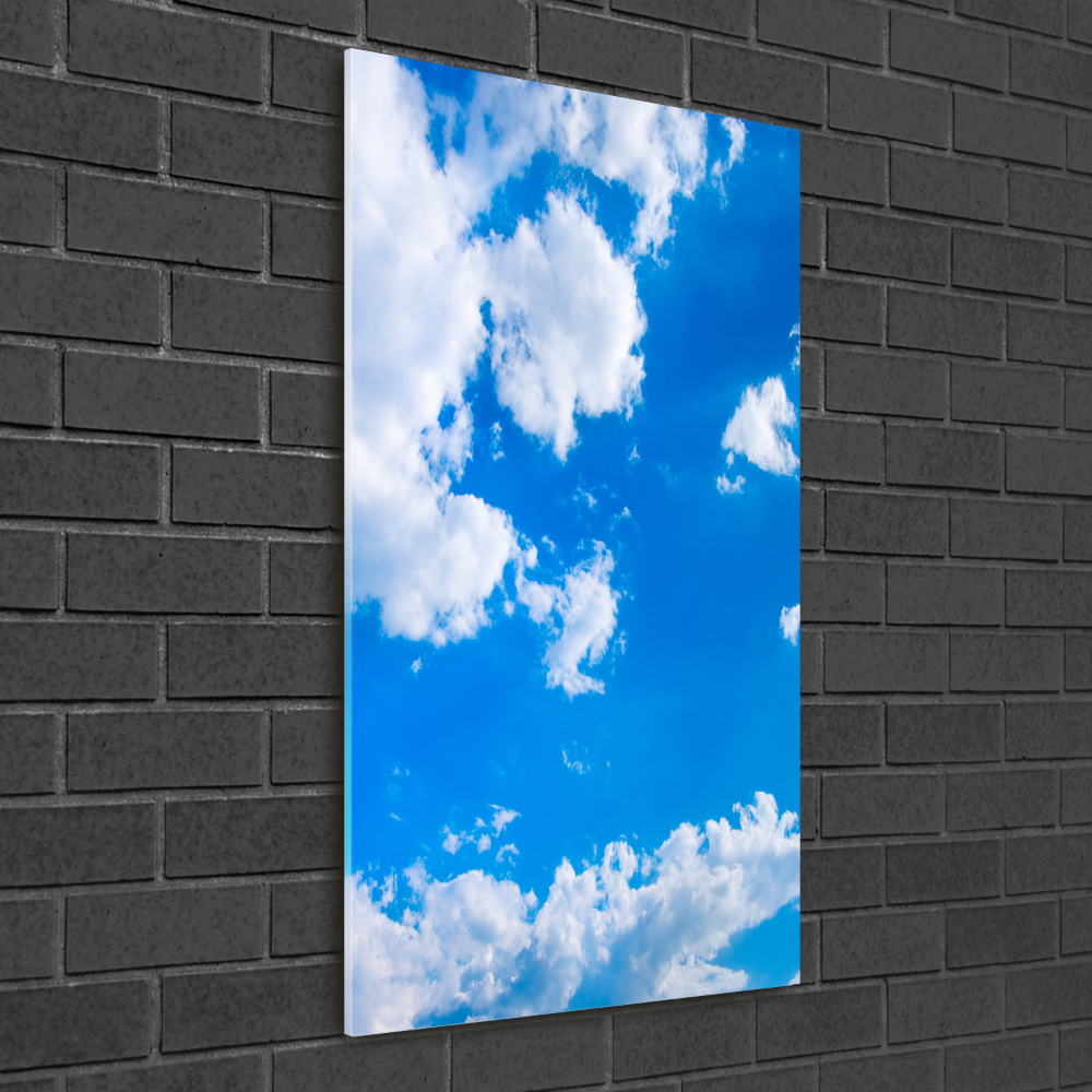 Tableau en verre Des nuages dans le ciel