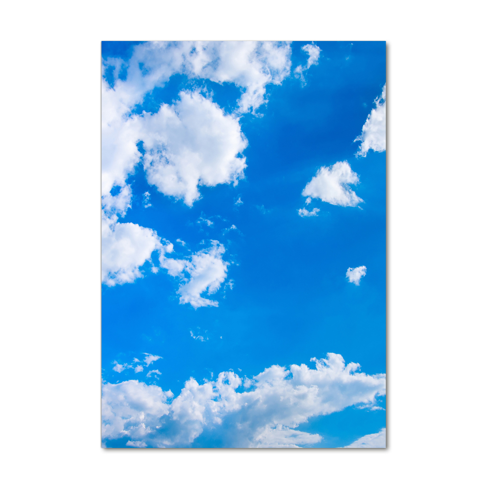 Tableau en verre Des nuages dans le ciel