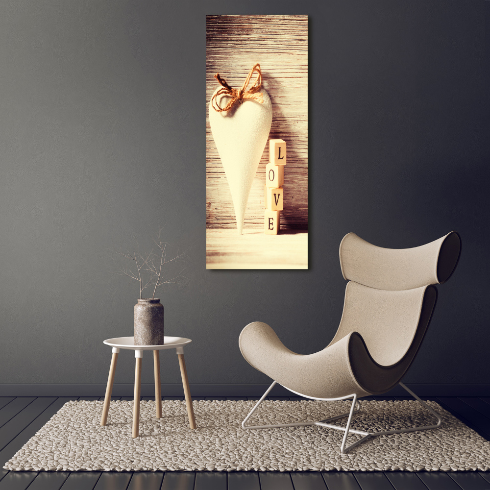 Tableau photo sur verre Amour