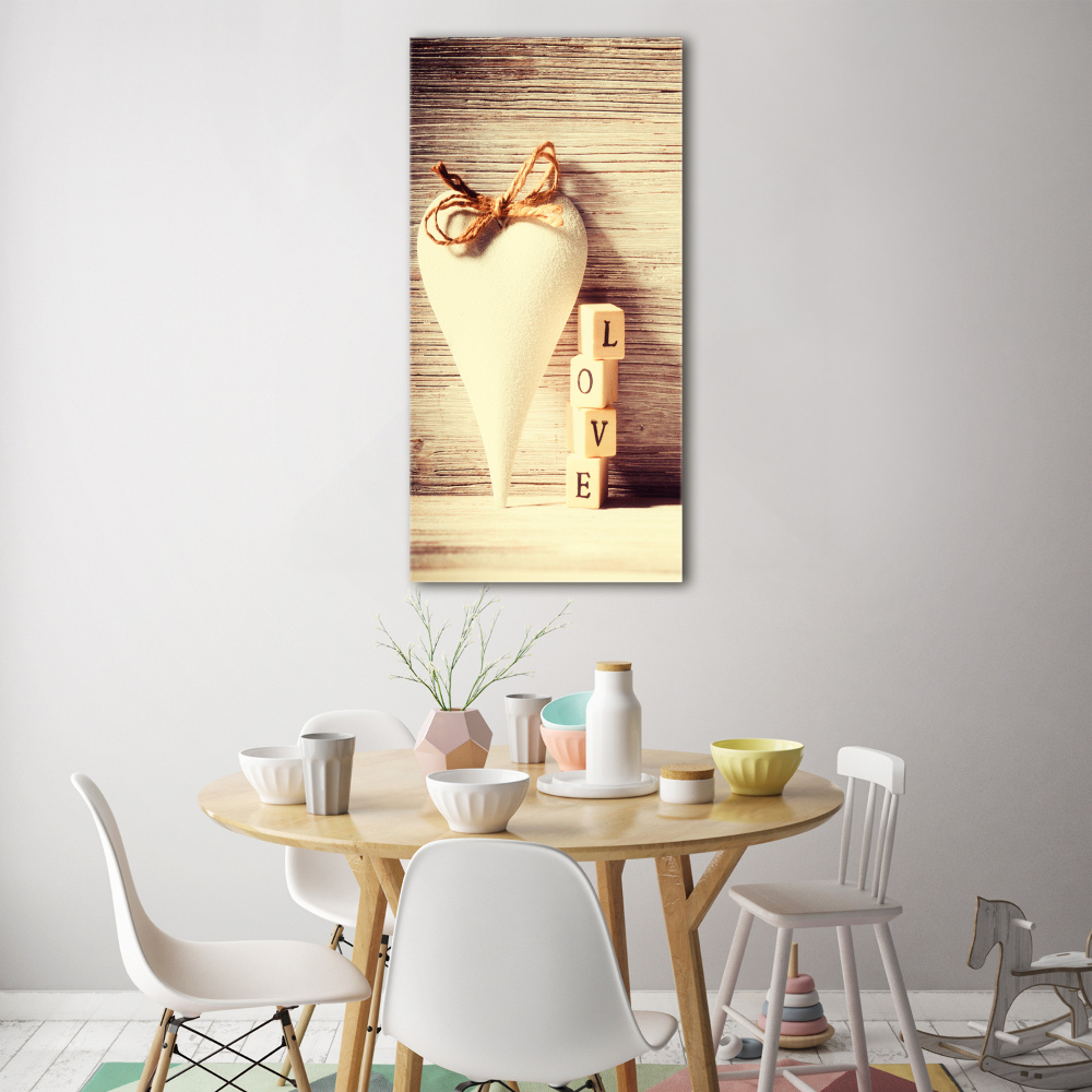 Tableau photo sur verre Amour