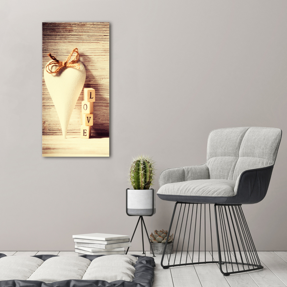 Tableau photo sur verre Amour