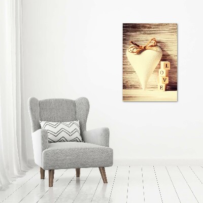 Tableau photo sur verre Amour