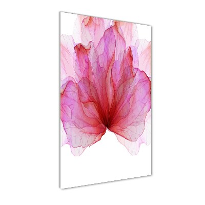 Tableau en verre Fleur rose