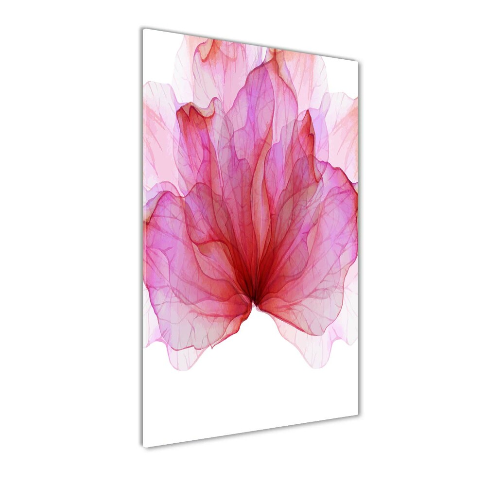 Tableau en verre Fleur rose