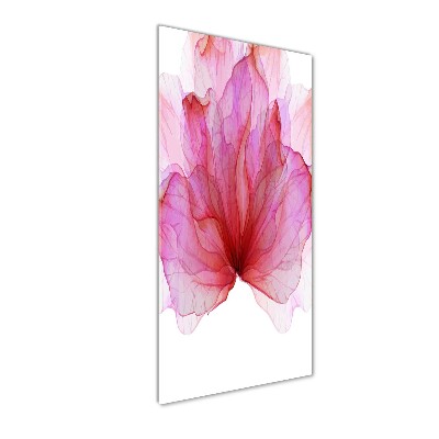 Tableau en verre Fleur rose